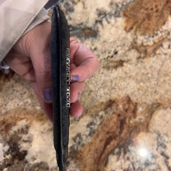 Michael Kors Black Zippered Card Case - Picture 4 of 5